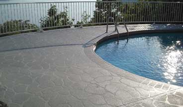 concrete overlay around pool