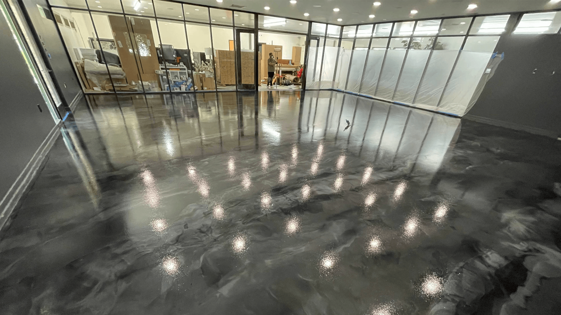 custom metallic epoxy Pool Deck Resurfacing