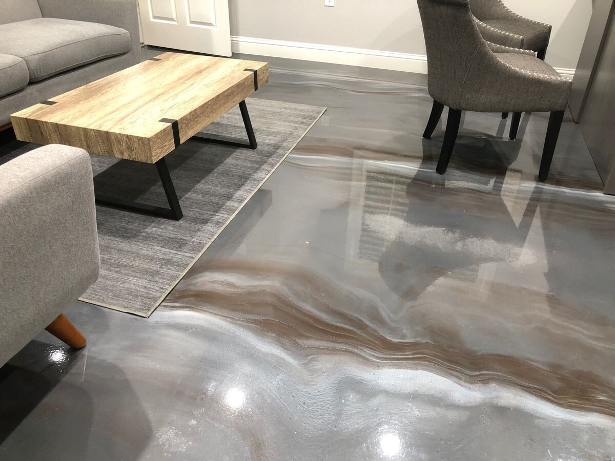 metallic epoxy flooring Refreshing