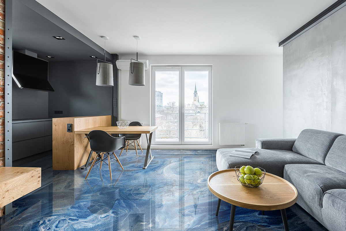 residential epoxy flooring Fire-resistant